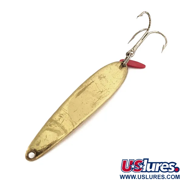 Bay de Noc Swedish Pimple #8 Cucharilla, Dorado, 28g, Hoja Roja, #13139