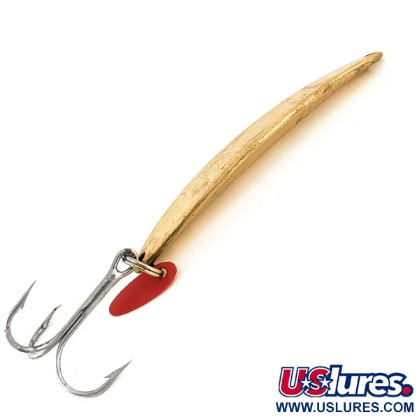 Bay de Noc Swedish Pimple #8 Cucharilla, Dorado, 28g, Hoja Roja, #13139