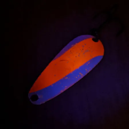 Nebco Tor-P-Do 2 UV Cucharilla, Rojo/Blanco, 14g, UV Glow, #13144