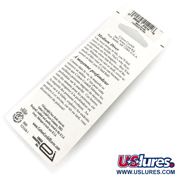 Cotton Cordell Big O UV Crankbait, Fire Tiger, 7g, UV, #13189