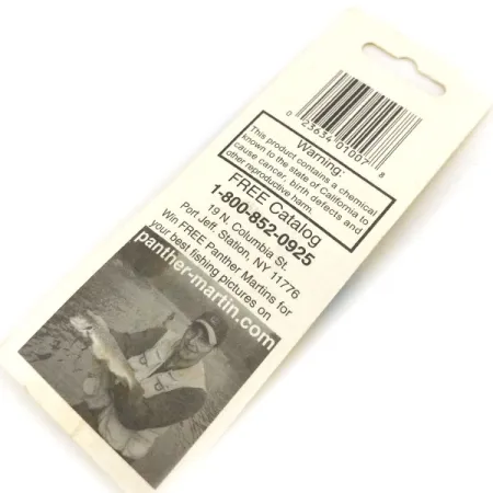 Panther Martin 2a Cucharilla, Amarillo/Rojo, 1,77g, Hoja Plata, #13190