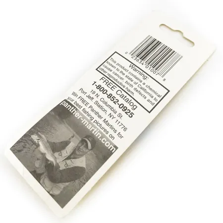 Panther Martin 2 Cucharilla, Amarillo, 2,5g, Hoja en línea, #13192