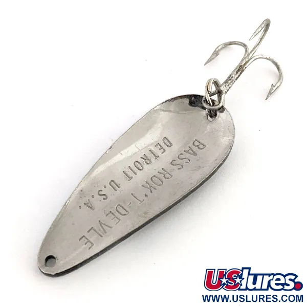 Cucharilla Dardevle Bass Rok't Imp, Negro/Blanco/Níquel, 21g, #13197