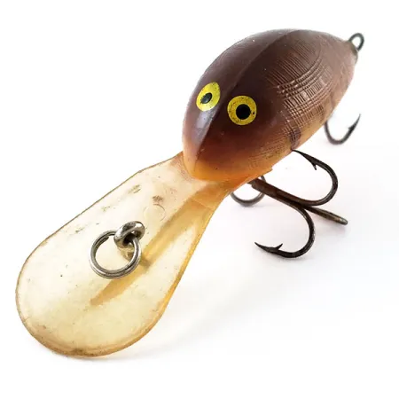 Norman Deep Little Scooper Crankbait, Brown Tiger, 12g, Vintage, #13274