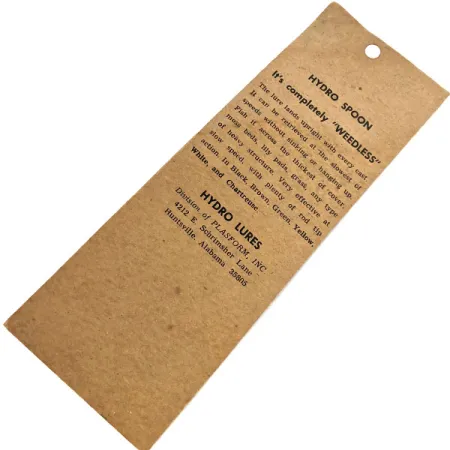 Hydro Lures Hydro Spoon, 11g Marrón / Verde / Amarillo, Cucharilla Antihierba #13571