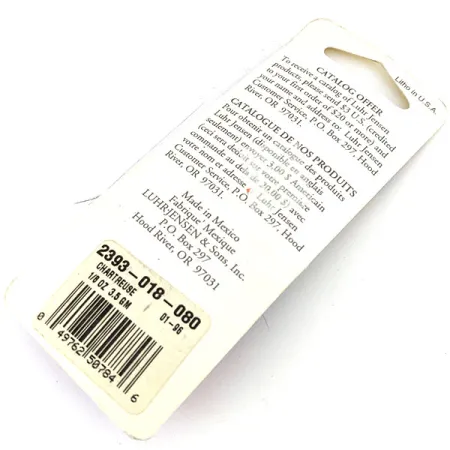 Luhr Jensen Hot Tail, 3,5g Amarillo / Níquel, Cucharilla #13622