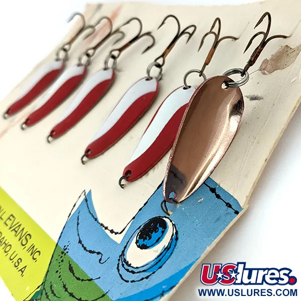 Glen Evans Pay-Off, 3/16oz Rojo / Blanco / Cobre, Cucharilla #14509