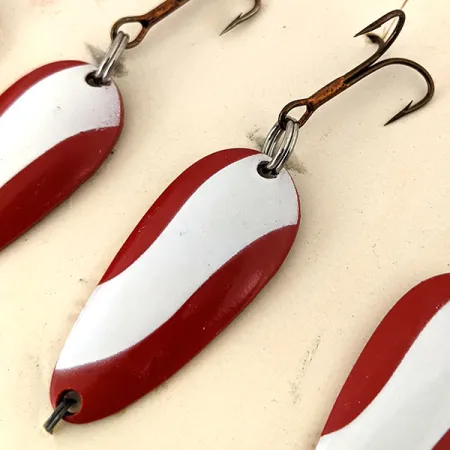 Glen Evans Pay-Off, 3/16oz Rojo / Blanco / Cobre, Cucharilla #14509