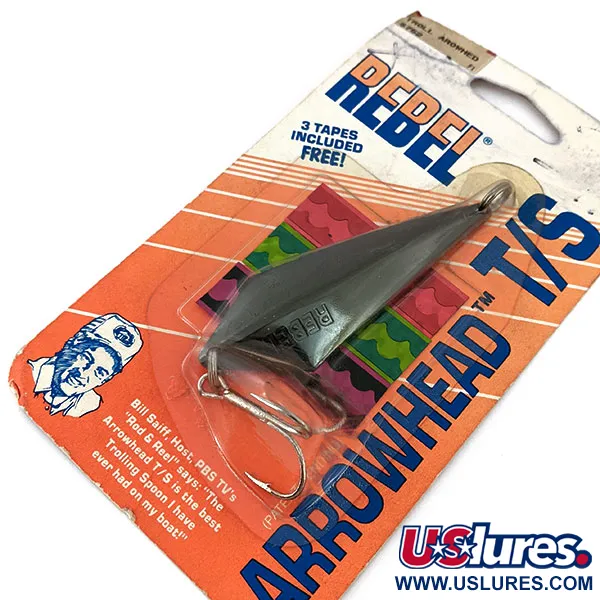 Rebel Arrowhead, 17g Negro, Cucharilla de curricán #15144