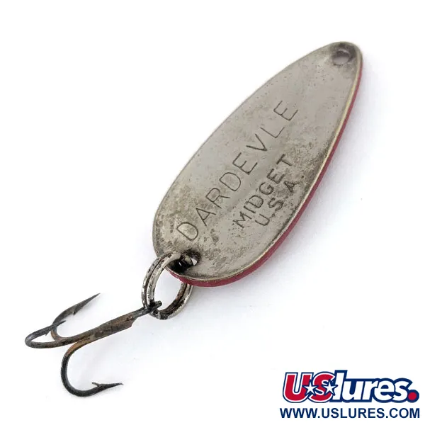 Eppinger Dardevle Midget, 6g Rojo / Blanco / Níquel, Cucharilla #15017