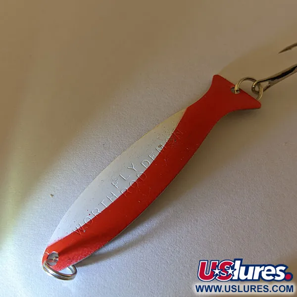 Worth Fly Rod Demon, 2,5 g, Blanco/Rojo/Níquel, Cucharilla #17094