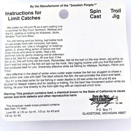 Bay de Noc Do-Jigger 3 UV, 9 g, Cucharilla #17536