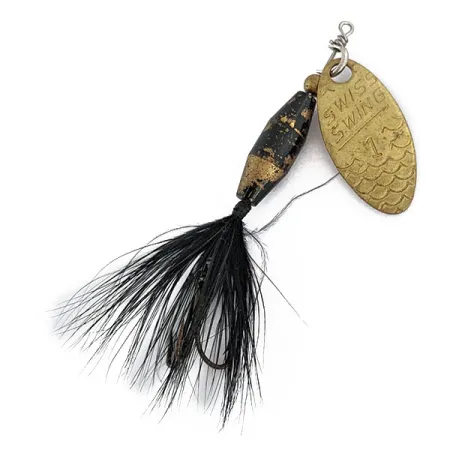 Renosky Lures Swiss Swing 1, Oro, 3.5g, Cucharilla Giratoria #17292