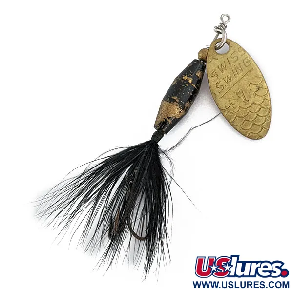 Renosky Lures Swiss Swing 1, Oro, 3.5g, Cucharilla Giratoria #17292