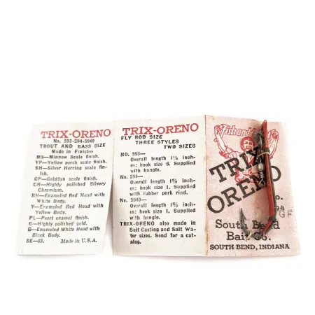 South Bend Trix-Oreno, Rojo 2g, Señuelo de mosca #17296