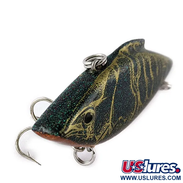 Bill Lewis Rat-L-Trap, 14g (1/2oz) verde y dorado, señuelo lipless #17432