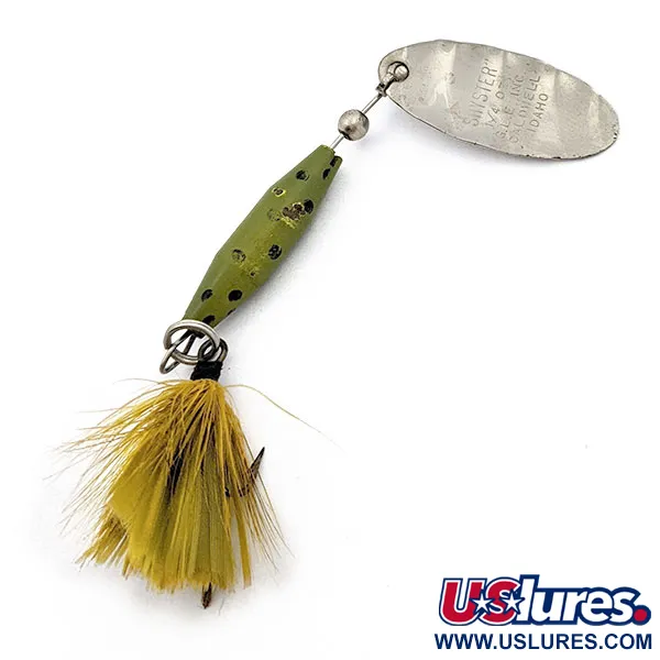 Glen Evans Shyster, 7g Níquel/Verde, Cucharilla giratoria #17901