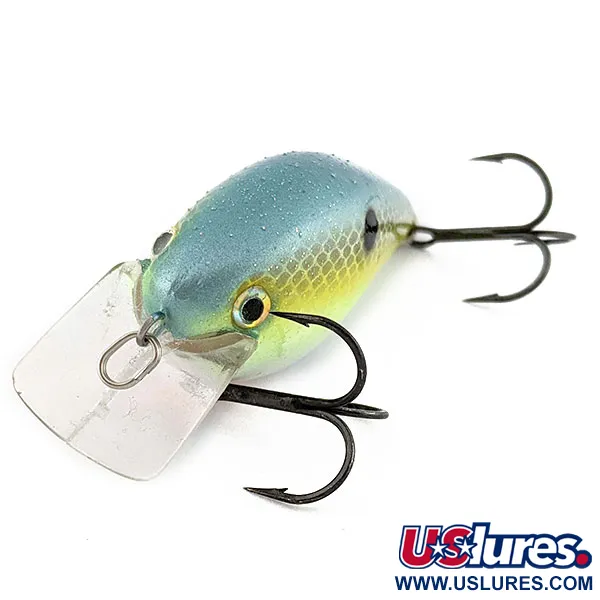 Strike King KVD Silent Square Bill, 12g Chartreuse Sexy Shad, Señuelo Crankbait #19626