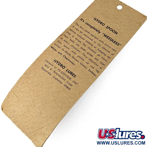 Hydro Lures Hydro Spoon, 11g negro/verde, cucharilla antialgas #18150