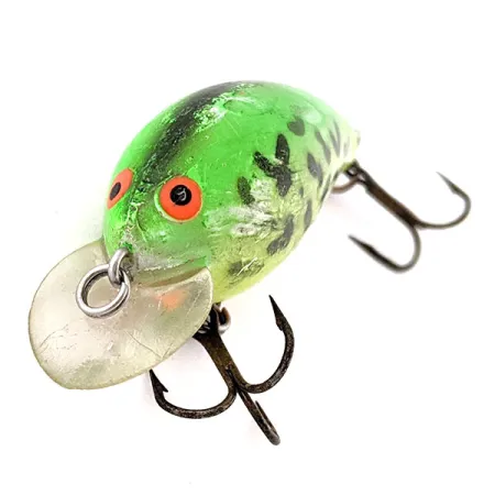 Bomber model A UV, 9.4 g, fire tiger UV, señuelo crankbait #18484