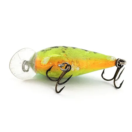 Bomber model A UV, 9.4 g, fire tiger UV, señuelo crankbait #18484