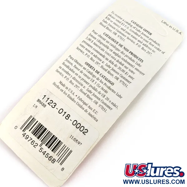 Luhr Jensen Lil' Kroc (Krocodile Stubby), 3/16oz dorado, cucharilla #18727