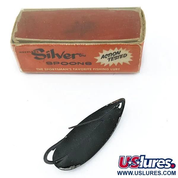 Atlantic Lures Silver Spoon, 7g, Negro Mate, Cucharilla de Pesca #18729