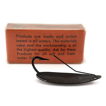 Atlantic Lures Silver Spoon, 7g, Negro Mate, Cucharilla de Pesca #18729