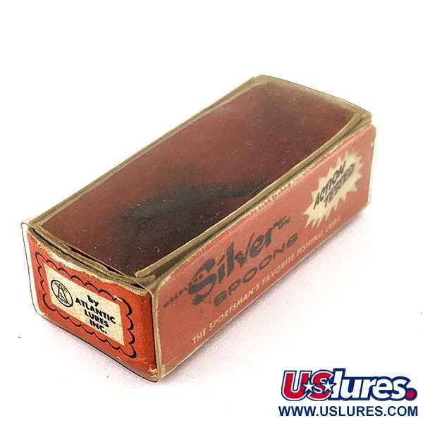 Atlantic Lures Silver Spoon, 7g, Negro Mate, Cucharilla de Pesca #18729