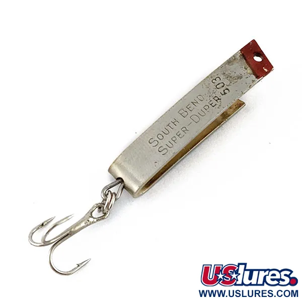South Bend Super-Duper 503, 4.3g, Níquel/Oro/Rojo, Cucharilla #18868