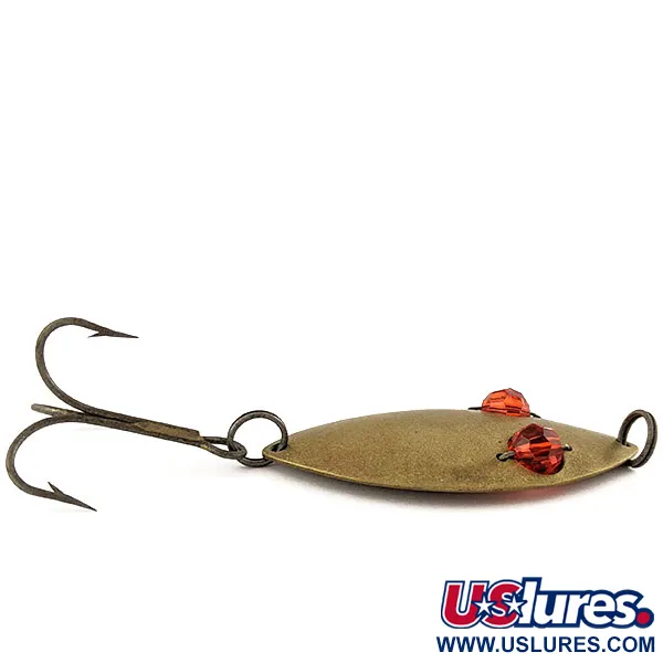 Hofschneider Red Eye Wiggler, 25g latón / ojos rojos, cuchara de pesca #19369