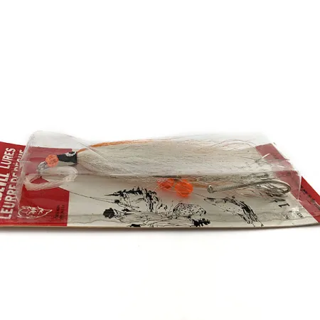 Eppinger Devle Fly, blanco/naranja, señuelo vintage #23971