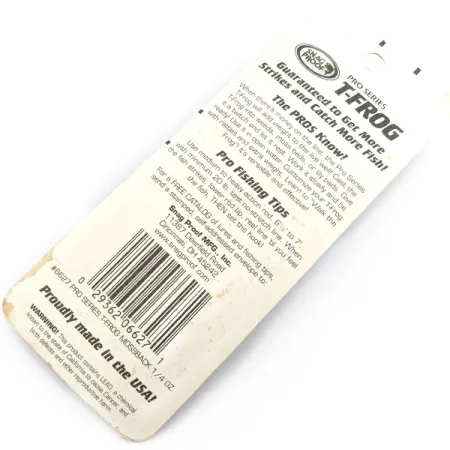 Snag Proof Pro series T-Frog, Mossback, 7g, Señuelo de superficie #19757
