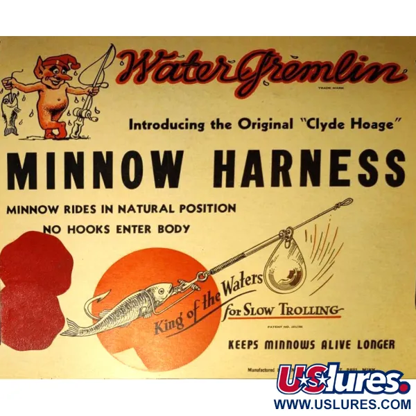 Water Gremlin Minnow Harness, 5.5g Níquel, Arnés para Pez Vivo #19863