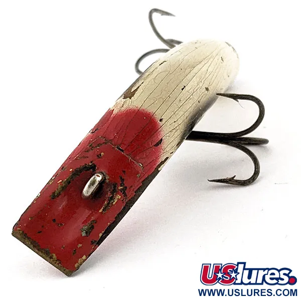 Kautzky Lazy Ike 3, 9g, Señuelo de Madera, Crema y Rojo #20123