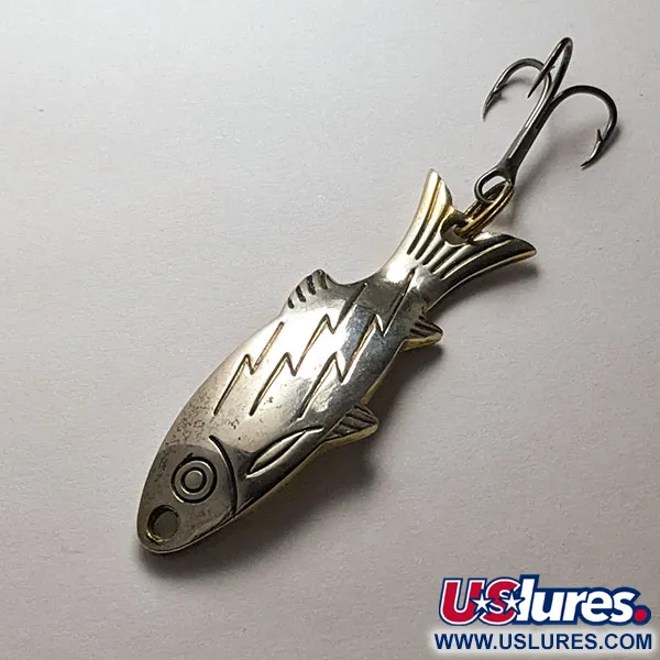 Atlantic Lures Golden Wobble-Fish, 7g Oro/Níquel, Cucharilla #20128