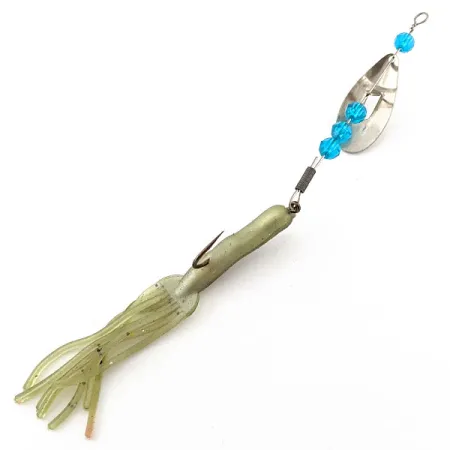 Worth June bug, 6g Níquel/Azul, Cucharilla Spinner #20140