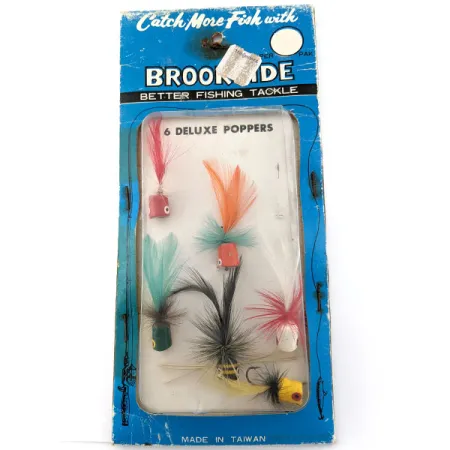 Brookside Delux Poppers No. 3002 Vintage para Pesca a Mosca (Años 80)