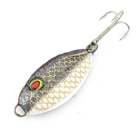 Bomber Slab, 35g Blanco y Purpurina, Cuchara de Jigging #20170