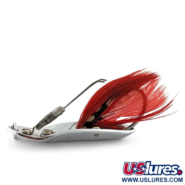 Pflueger Chum 2, 7g níquel/rojo, Cucharilla Anti-enganche #20257