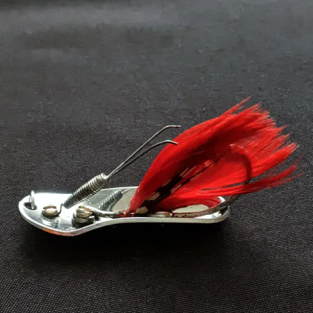 Pflueger Chum 2, 7g níquel/rojo, Cucharilla Anti-enganche #20257