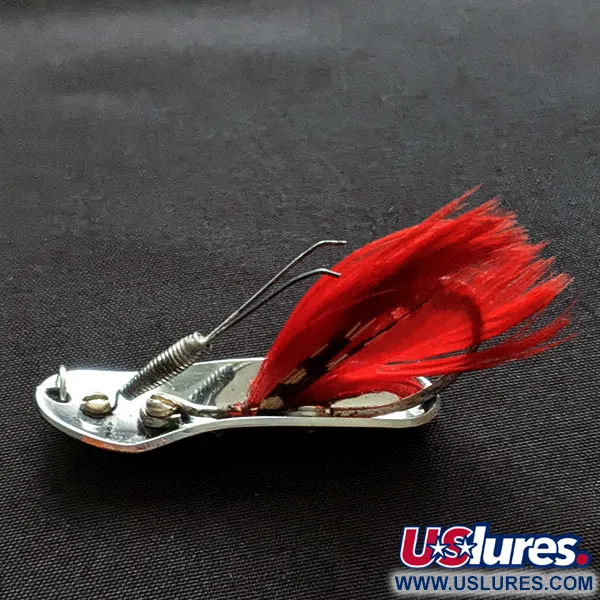 Pflueger Chum 2, 7g níquel/rojo, Cucharilla Anti-enganche #20257