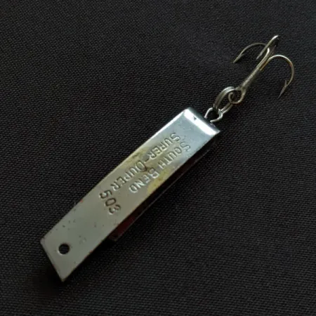 South Bend Super-Duper 503, 4,3 g, níquel/rojo, cucharilla #20423