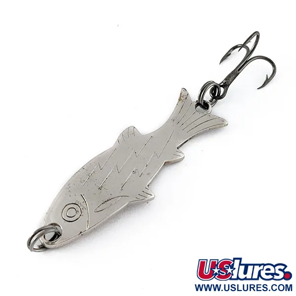 Atlantic Lures Golden Wobble-Fish, 7 g níquel, cucharilla de pesca #20479