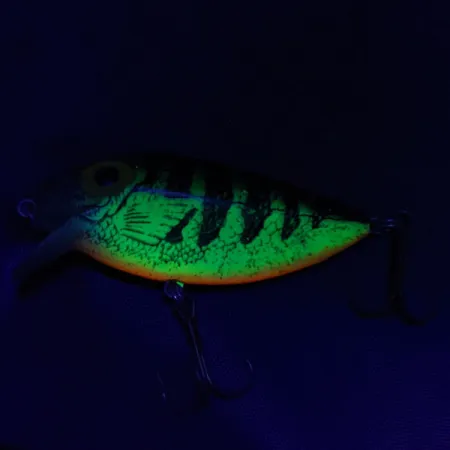 Storm Rattlin Thin Fin (Pre Rapala), 9.5g, Perca, UV, Señuelo de pesca #20512