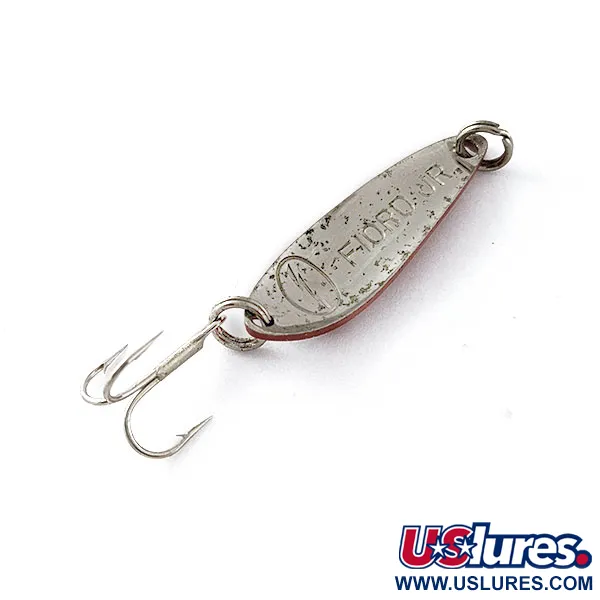 Acme Fiord Spoon Jr Lightning, 1/8oz rojo/blanco/níquel, Cucharilla de Pesca #20563