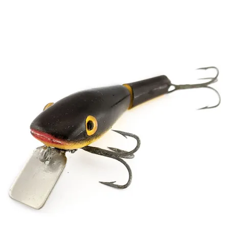 L&S Mirrolure Baby Cat Sinker, 14g, Negro/Amarillo, Señuelo Articulado Hundido #20627