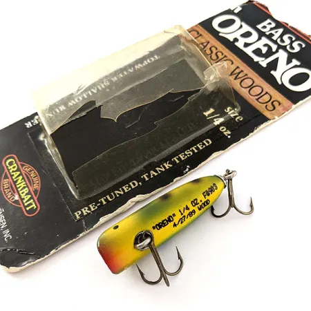 Luhr Jensen Bass Oreno Classic Woods, Frog, 7g, Señuelo de Superficie #20748