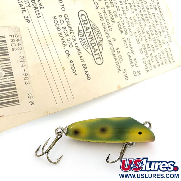 Luhr Jensen Bass Oreno Classic Woods, Frog, 7g, Señuelo de Superficie #20748