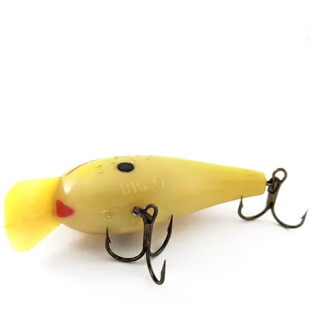 Cotton Cordell Big O Fred C Yang 1967, 14g, Amarillo y Verde, Crankbait #20766